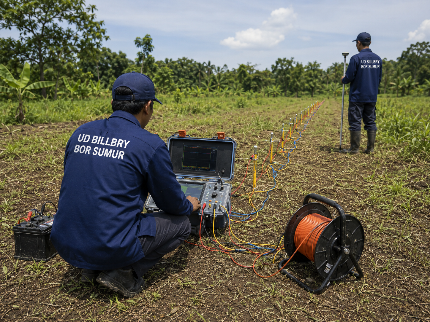 Jasa pencarian sumber air geolistrik